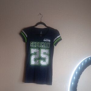 Sherman Women's Navy Short Sleeve Tee(NEW)